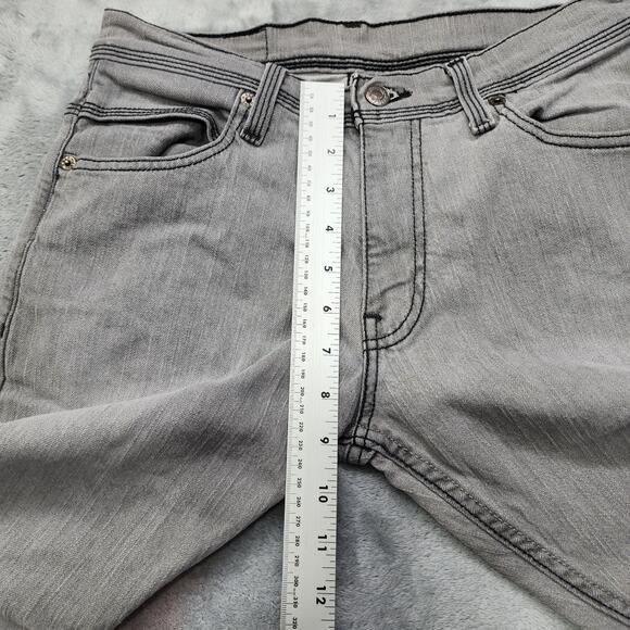 Levi's Jeans Mens W29 L30 Gray 514 Slim Straight Athletic Distressed Denim - Picture 11 of 14